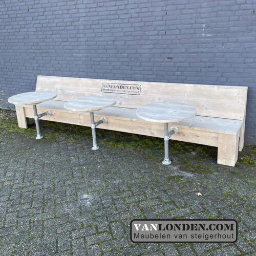 Terrasbank Moriz (Steigerhouten loungebanken)