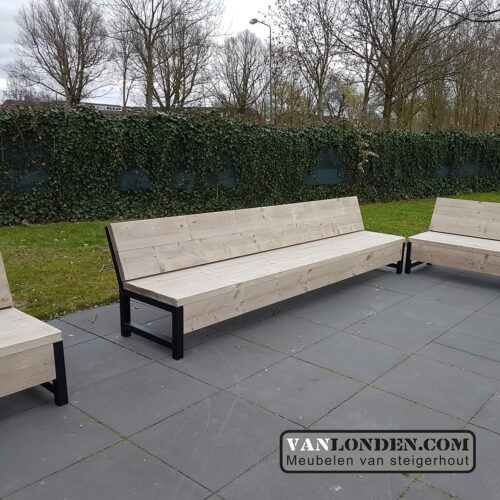 Steigerhouten zitbank Jacco (Actieve steigerhouten zitbanken bestellen)