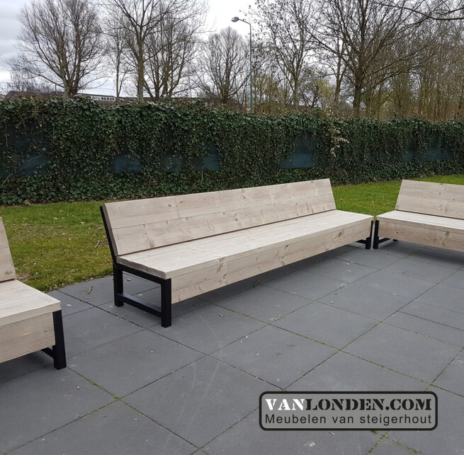 Steigerhouten zitbank Jacco (Actieve steigerhouten zitbanken bestellen)