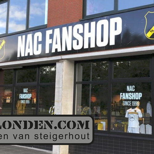 Vanlondencom interieur fanshop NAC