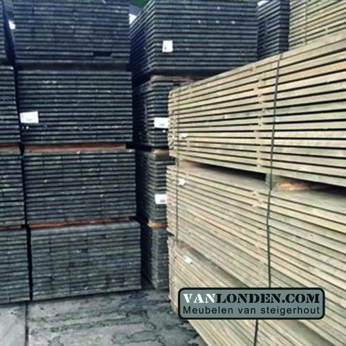 Verouderd vergrijsd steigerhout (Doe het zelf met onze steigerhouten producten)