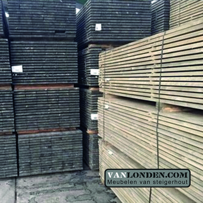 Verouderd vergrijsd steigerhout (Doe het zelf met onze steigerhouten producten)