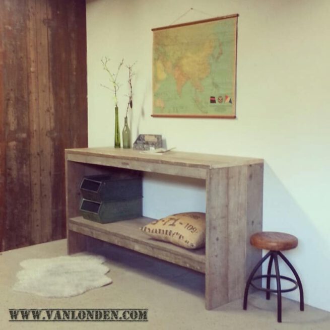 Steigerhouten side table Anouk (Steigerhouten dressoir kasten bestellen)