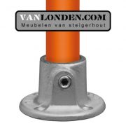 Buiskoppeling ronde voetplaat (Doe het zelf met onze steigerhouten producten)