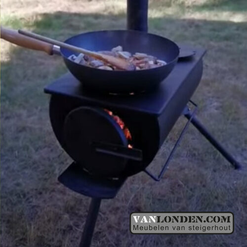 Draagbare mini houtkachel (Kachels en Buitenhaarden)