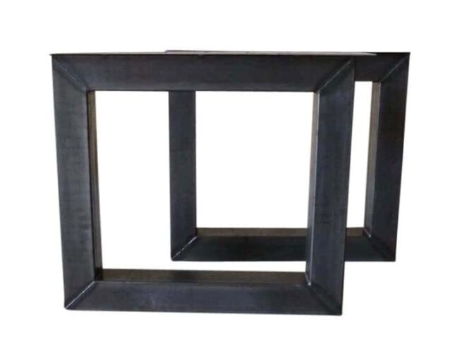 Tafel onderstel stalen model vierkant Mila (Steigerhouten eettafels online bestellen)