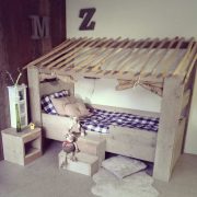 Steigerhouten hutbed Jayden (Steigerhouten kinderbedden)