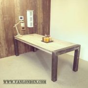 Steigerhouten tafel Jeanne (Steigerhouten eettafels online bestellen)