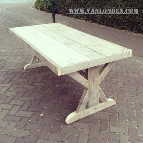 Steigerhouten tafel Pieter (Steigerhouten eettafels online bestellen)