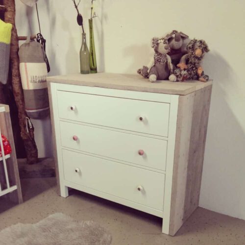 Steigerhouten commode Sanne (Diverse steigerhouten kasten bestellen)