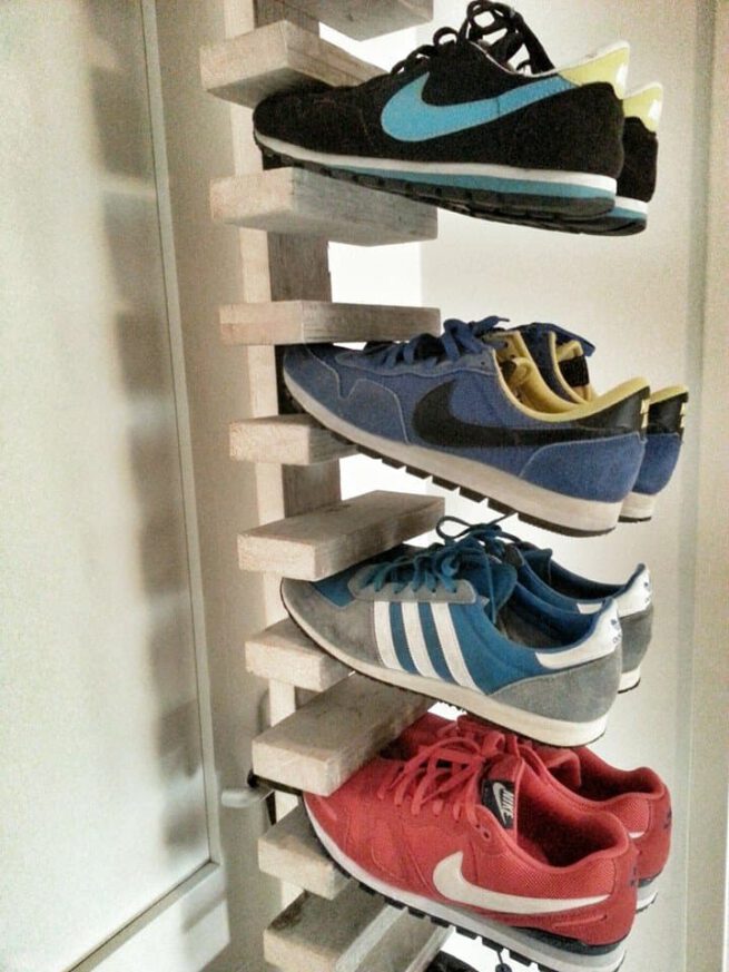 Steigerhouten sneaker rek Lennart (Steigerhouten accessoires online bestellen)