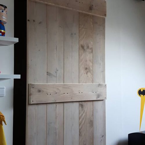 Steigerhout Schuifdeur Barndeur (Schuifdeursystemen bestel je online in onze webshop)