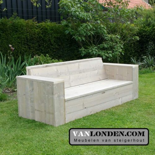 Steigerhouten zitbank Jasper (Steigerhouten loungebanken)