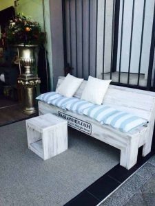 Steigerhouten bank white wash