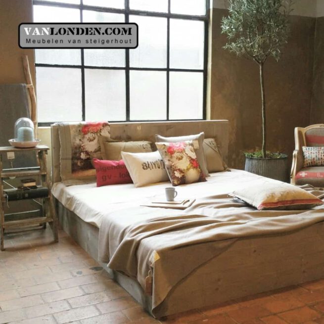 Steigerhouten tweepersoonsbed Joshua (Steigerhouten tweepersoonsbedden)