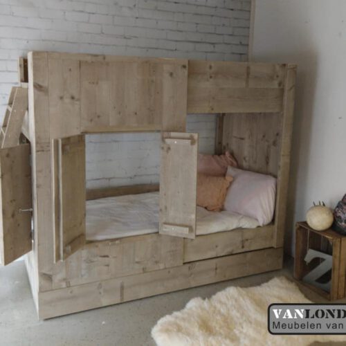 Steigerhouten hoogslaper Emilie (Stapelbedden)