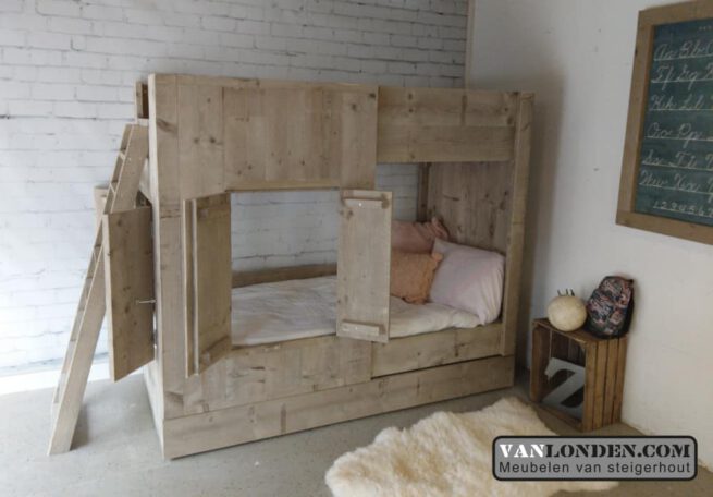 Steigerhouten hoogslaper Emilie (Stapelbedden)