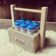 Steigerhouten bidonhouder Ben (Steigerhouten accessoires online bestellen)