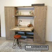 Steigerhouten bureaukast Ewoud (Diverse steigerhouten kasten bestellen)