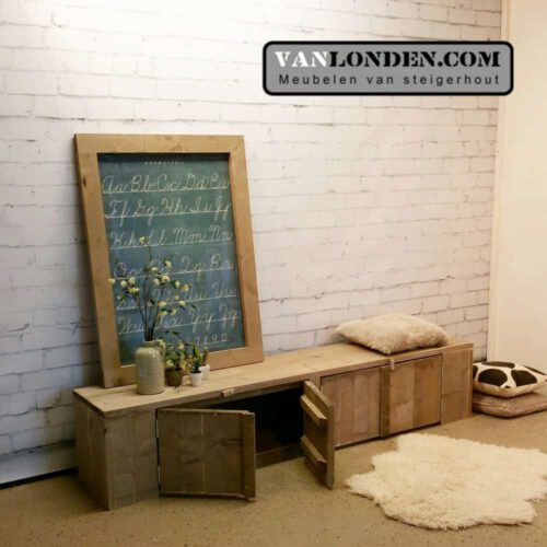 Steigerhouten dressoir / TV-meubel Dirk (Steigerhouten dressoir kasten bestellen)