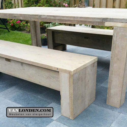 Actieve zitbank van steigerhout Leah (Actieve steigerhouten zitbanken bestellen)