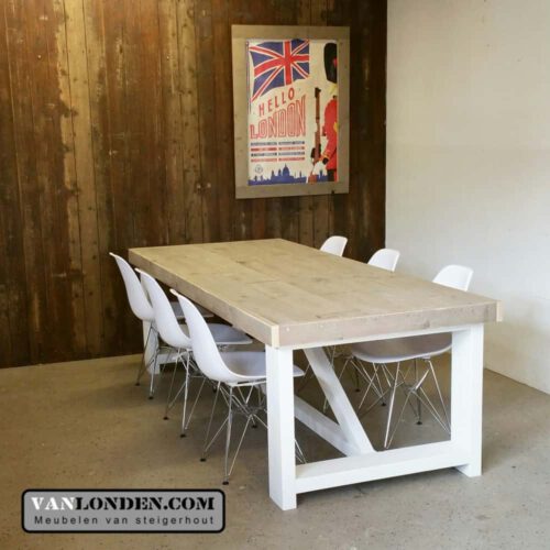 Steigerhouten eettafel Joost (Steigerhouten eettafels online bestellen)