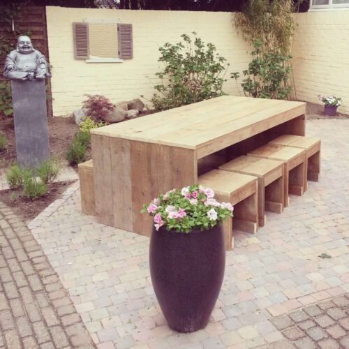 Steigerhouten eettafel Tom (Steigerhouten eettafels online bestellen)