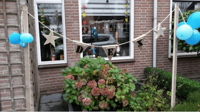 Steigerhouten geboorte slinger (Steigerhouten accessoires online bestellen)