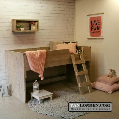 Steigerhouten halfhoogslaper Heleen (Steigerhouten halfhoogslapers)