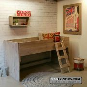 Steigerhouten halfhoogslaper Jur (Steigerhouten halfhoogslapers)