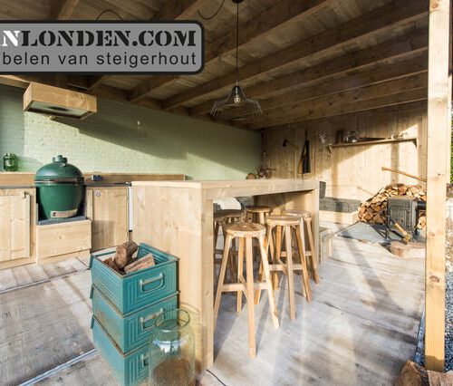 Steigerhouten hoge tafel Olaf (Bartafels)