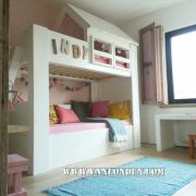 Steigerhouten stapelbed Fleur (Stapelbedden)