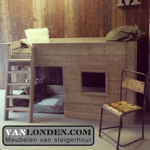 Steigerhouten hoogslaper Annemijn (Steigerhouten hoogslapers)