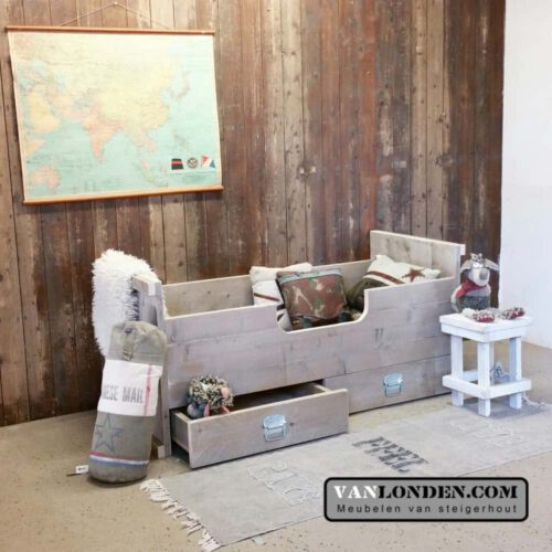 Steigerhouten kinderbed Jesper (Steigerhouten kinderbedden)