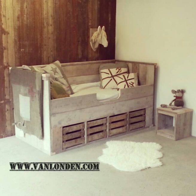 Steigerhouten kinderbed Maurits (Steigerhouten kinderbedden)