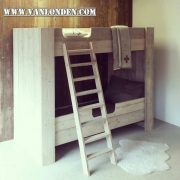 Steigerhouten stapelbed Owen (Stapelbedden)