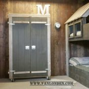 Steigerhouten kledingkast Chris (Steigerhouten kledingkasten online bestellen)