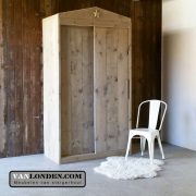 Steigerhouten schuifdeurkast Christiaan (Steigerhouten kledingkasten online bestellen)