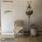 Steigerhouten kruk/stoel Carolien (Steigerhouten krukken online bestellen)