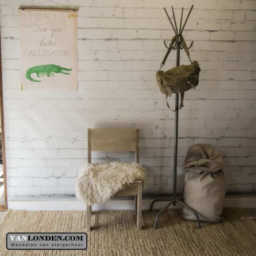 Steigerhouten kruk/stoel Carolien (Steigerhouten krukken online bestellen)