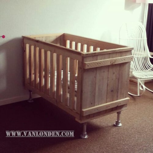 Steigerhouten ledikant Layla (Steigerhouten kinderbedden)