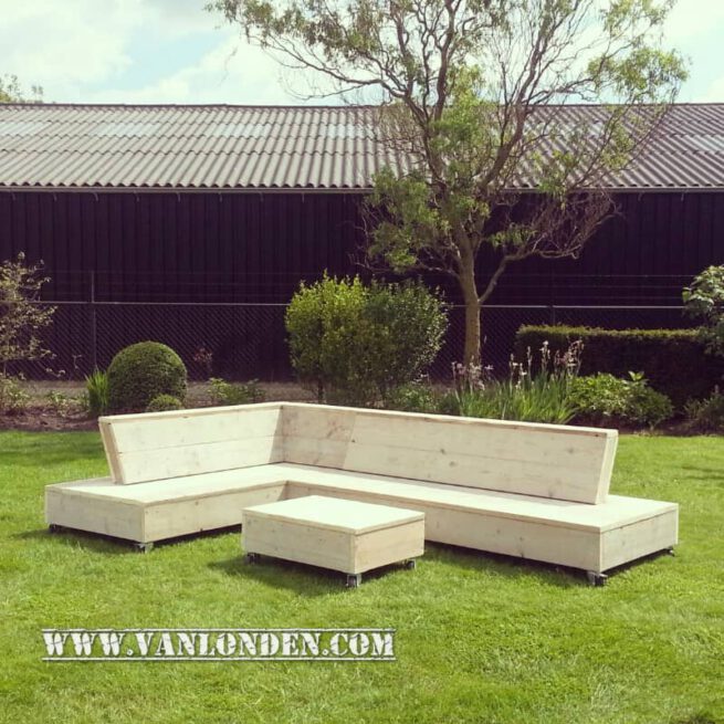 Steigerhouten lounge bank Felix (Actieve steigerhouten zitbanken bestellen)