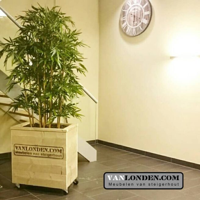 Steigerhouten bloembak / plantenbak Leon (Steigerhouten accessoires online bestellen)