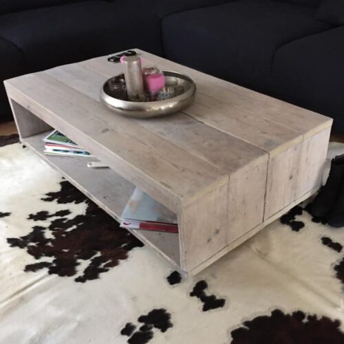 Steigerhouten salontafel Puck (Steigerhouten salontafels online bestellen)