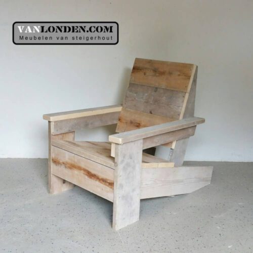 Steigerhouten design stoel Gerrit (Steigerhouten stoelen online bestellen)