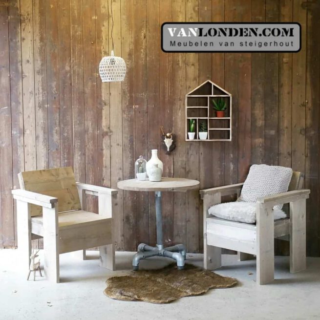 Steigerhouten stoel Stijn (Steigerhouten stoelen online bestellen)