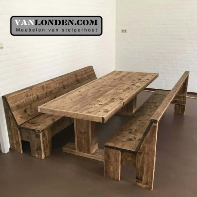 Steigerhouten tafel Tonny (Steigerhouten tafels)
