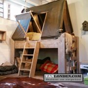 Steigerhouten tentbed Tommy (Steigerhouten huisjesbedden)