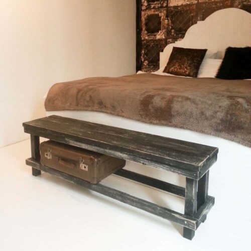 Steigerhouten voetenbankje Vivian (Actieve steigerhouten zitbanken bestellen)