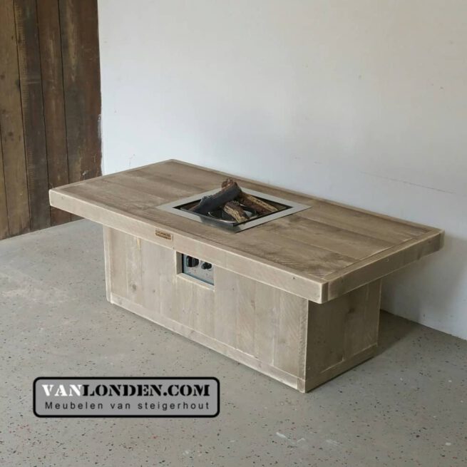 Steigerhouten vuurtafel Vincent (Kachels en Buitenhaarden)